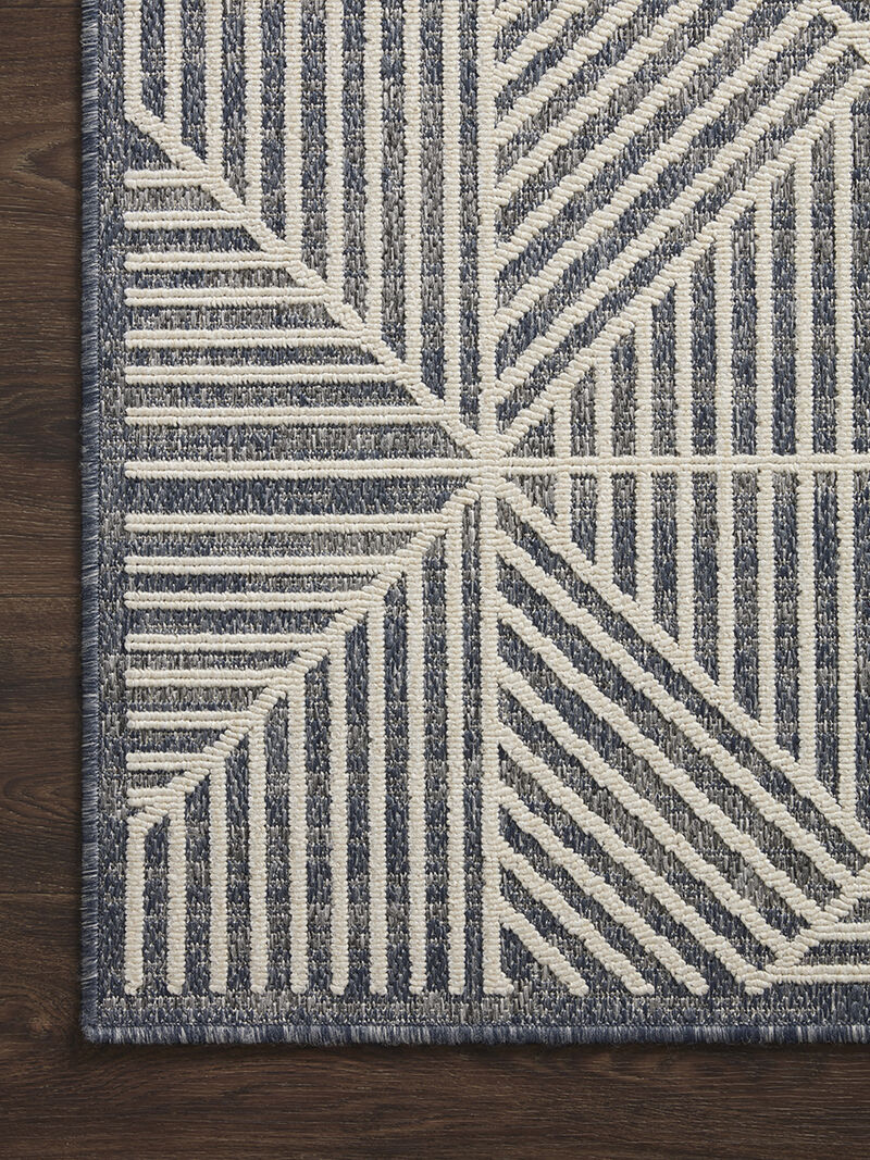 Rainier Denim/Ivory 9'2" x 12'2" Rug