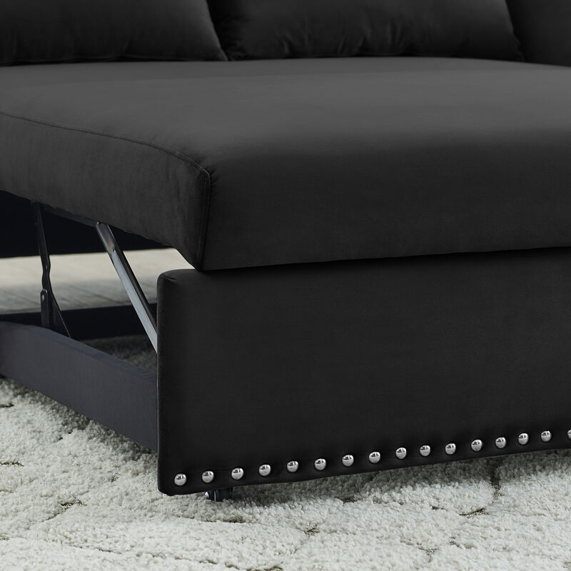 Merax Adjustable Sleeper Sofa with Pull-out Bed