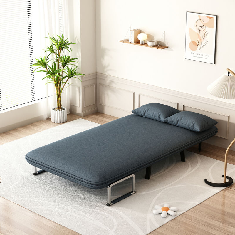 Comfortable Sleeper Chair with Sturdy Steel Frame