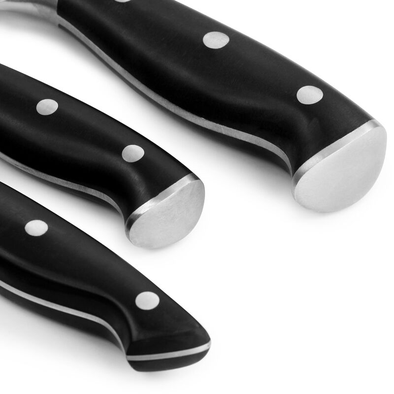 Martha Stewart Stainless Steel 14 Piece Cutlery and Knife Block Set in Black