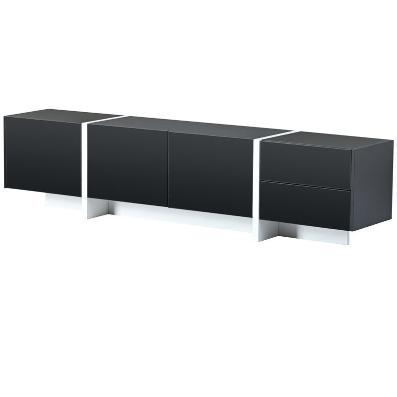 Modern Rectangle TV Stand for TVs Up To 80"