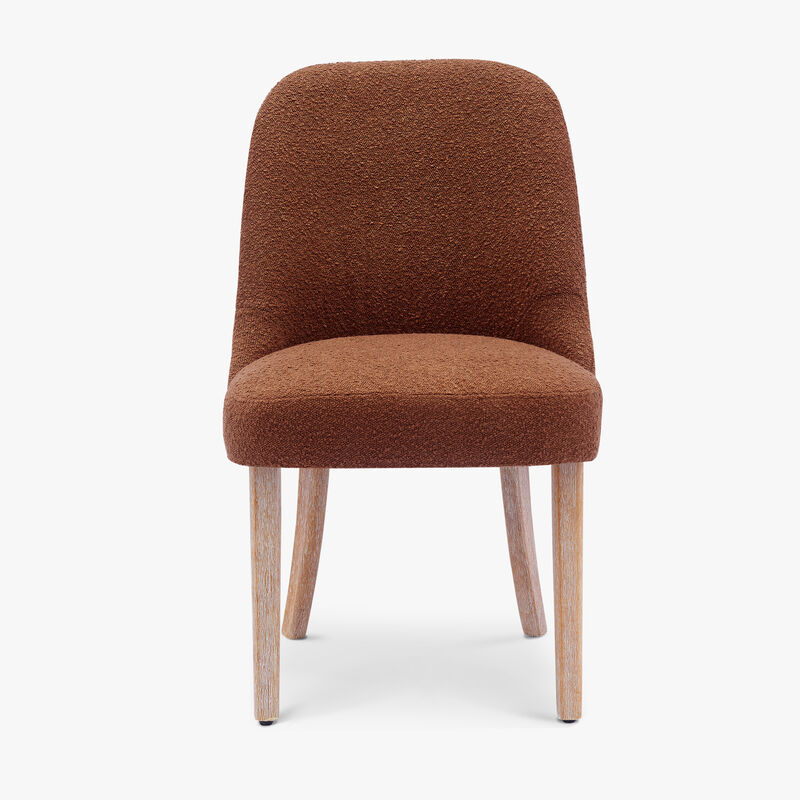 WestinTrends Mid-Century Modern Upholstered Boucle Dining Chair