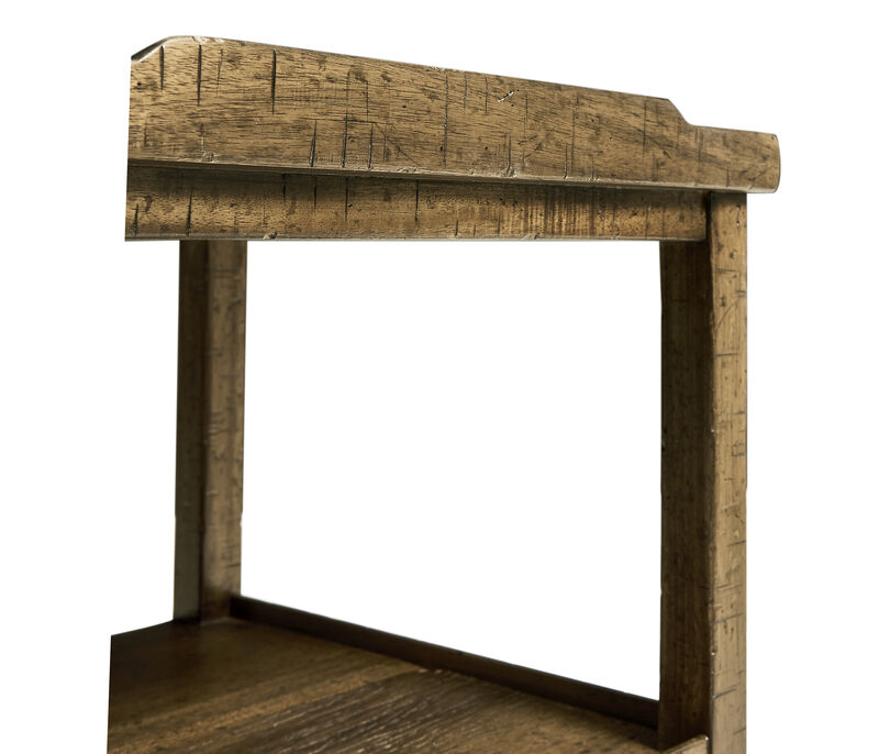Medium Driftwood Square End Table