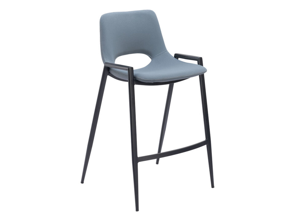 Desi Counter Stool (Set of 2) Azure Gray