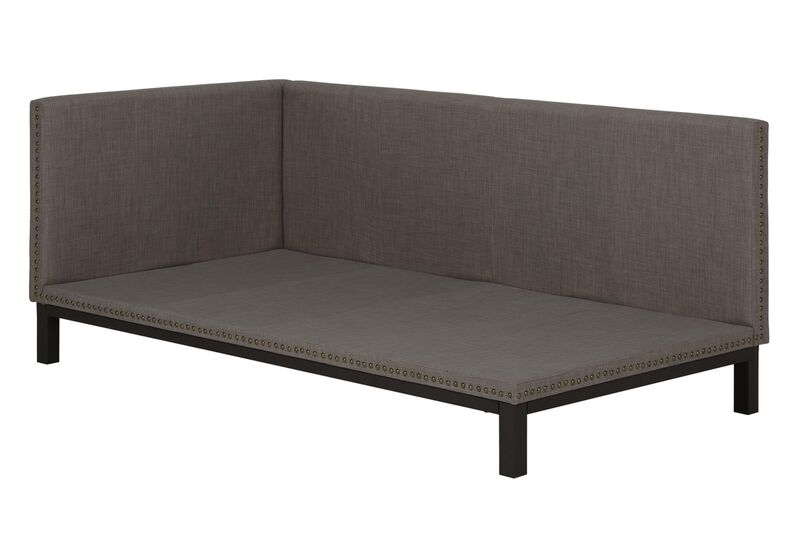 Atwater Living Doris Upholstered Daybed, Gray Linen