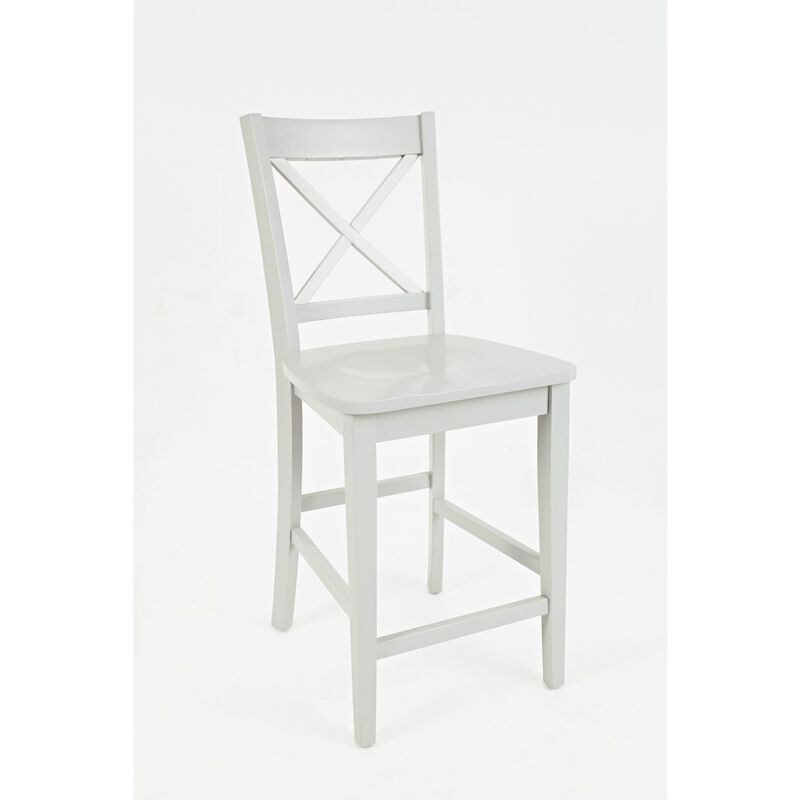 Jofran Simplicity Solid Wood Classic X-Back Counter Stool (Set of 2)