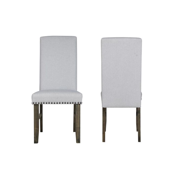New Classic Furniture Julius Upholstered Dining Chair (2 Per Carton)-Walnut