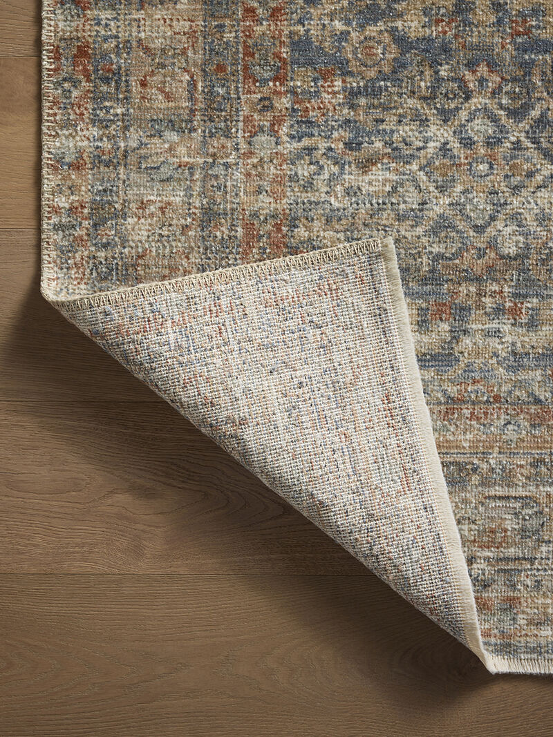 Heritage HER-12 Blue / Rust 18" x 18" Sample Rug by Patent Pending