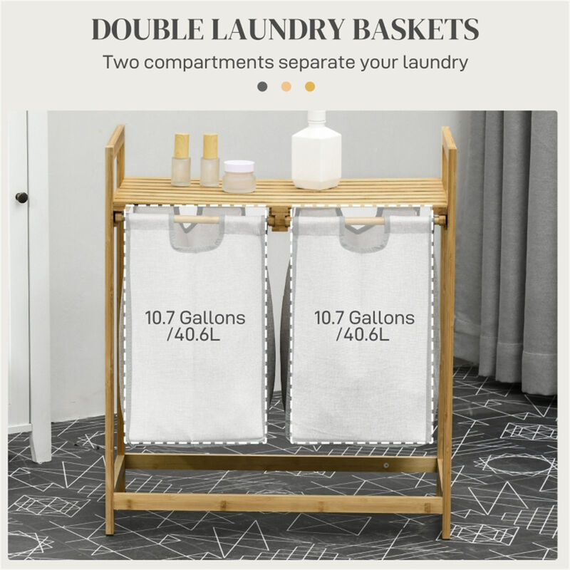 Storage Rack with Laundry Baskets – Multi-Tier Organizer for Clothes & Home Essentials