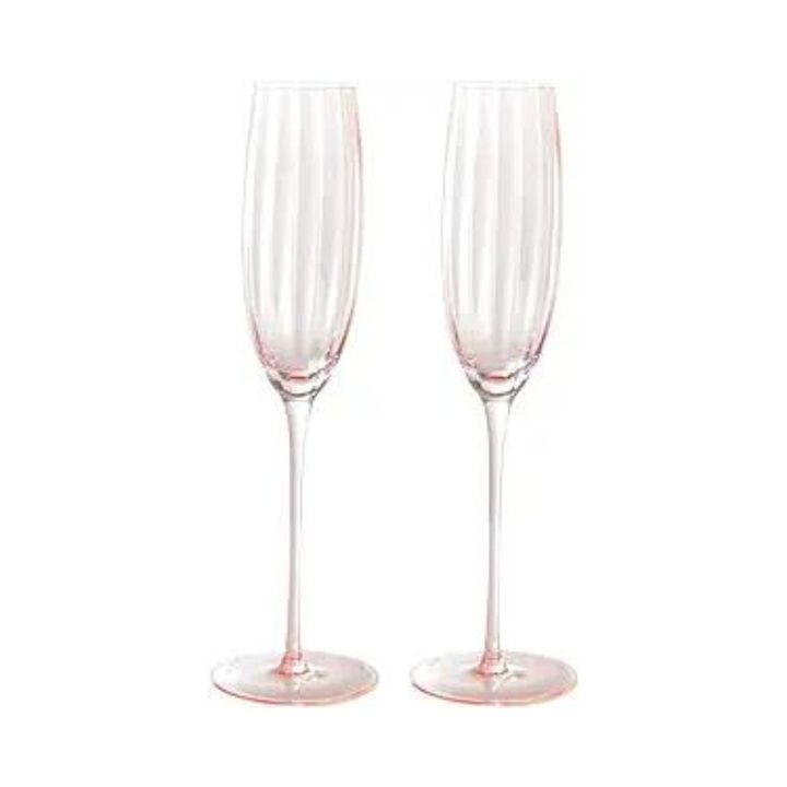 Pink Champagne Flutes