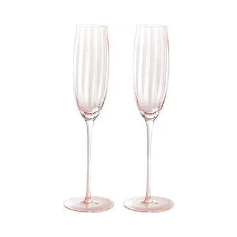Pink Champagne Flutes