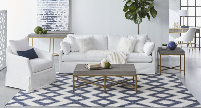 Slipcover Swivel Club Chair