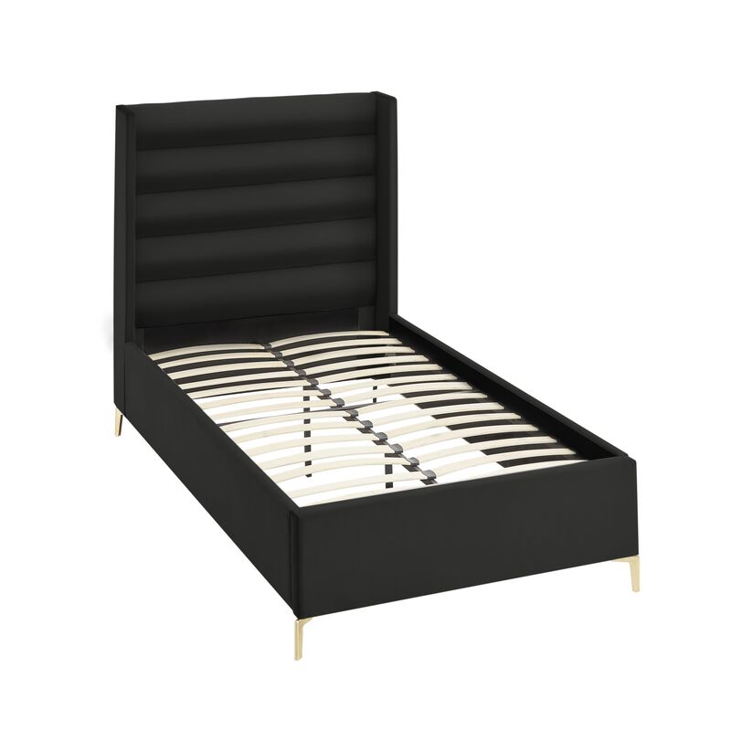 Inspired Home Ames Velvet Platform Bed
