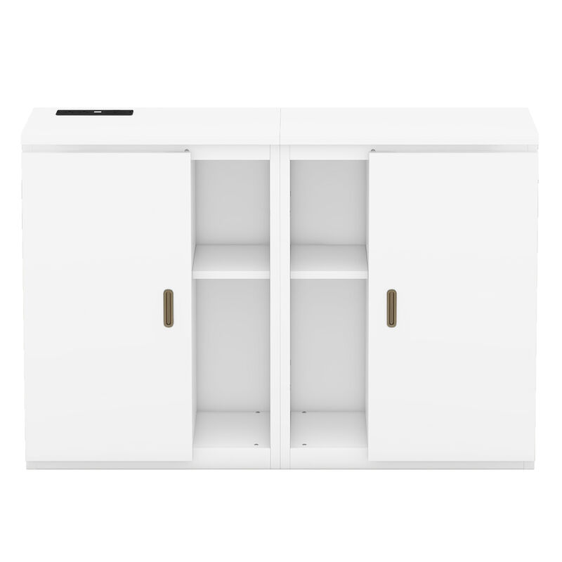 Merax Murphy Bed Cabinet with Shelves