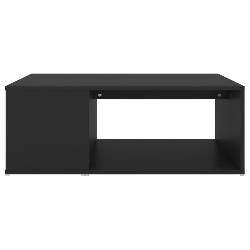 vidaXL Coffee Table Black 35.4"x26.4"x13" Chipboard