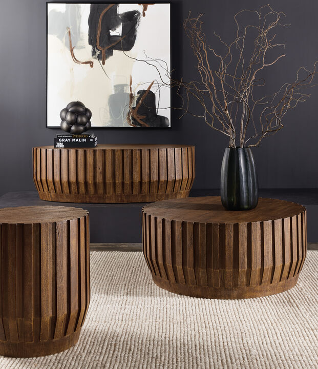 Gears Oval Cocktail Table