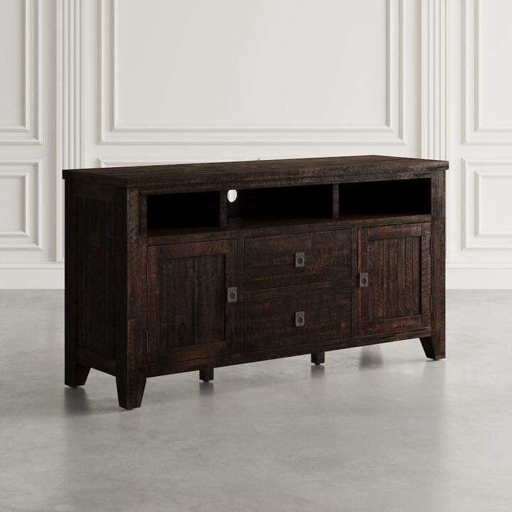 Jofran Kona Grove Distressed Rustic Solid Wood 60 Media Unit