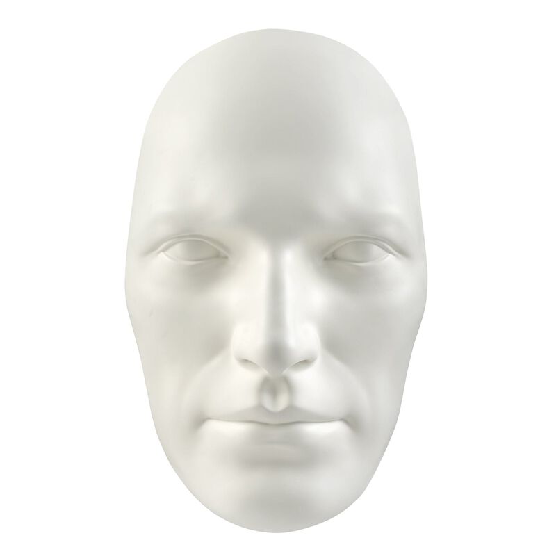 Sumerian Masculine Face Sculpture Resin Handmade