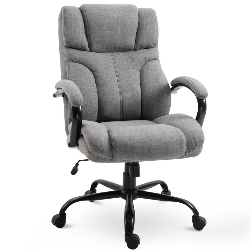 Light Grey Executive Seat: Big & Tall 500lbs Office Chair