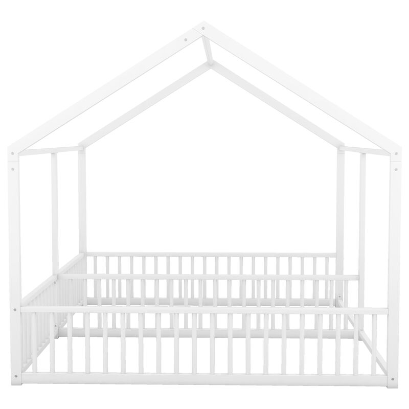 Merax Metal House Platform Beds 2 Shared Beds