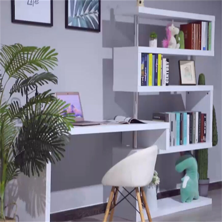 Office Workstation Desk – Integrated Display Stand for Convenience