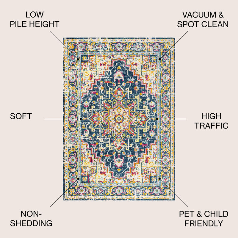 Brooklyn Geometric Medallion Area Rug