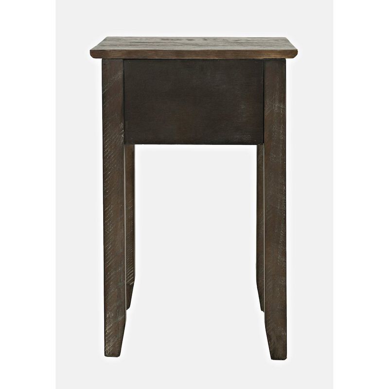 Jofran Devon Farmhouse Distressed Solid Wood End Table