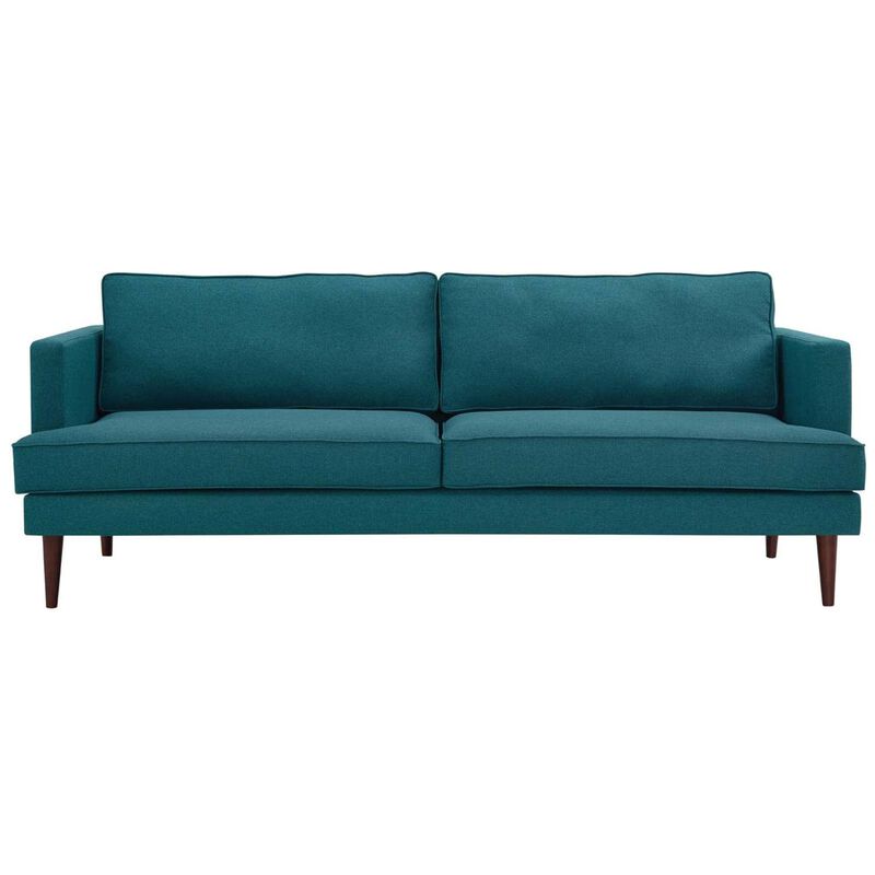 Agile Upholstered Fabric Sofa - Teal