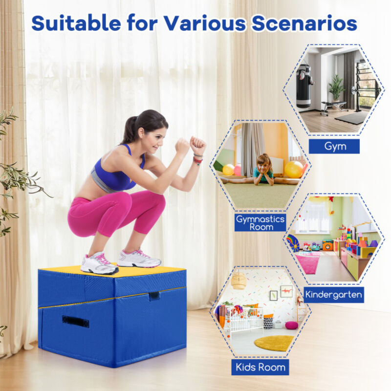 Folding Incline Yoga Gymnastics Tumbling Mat with EPE Foam