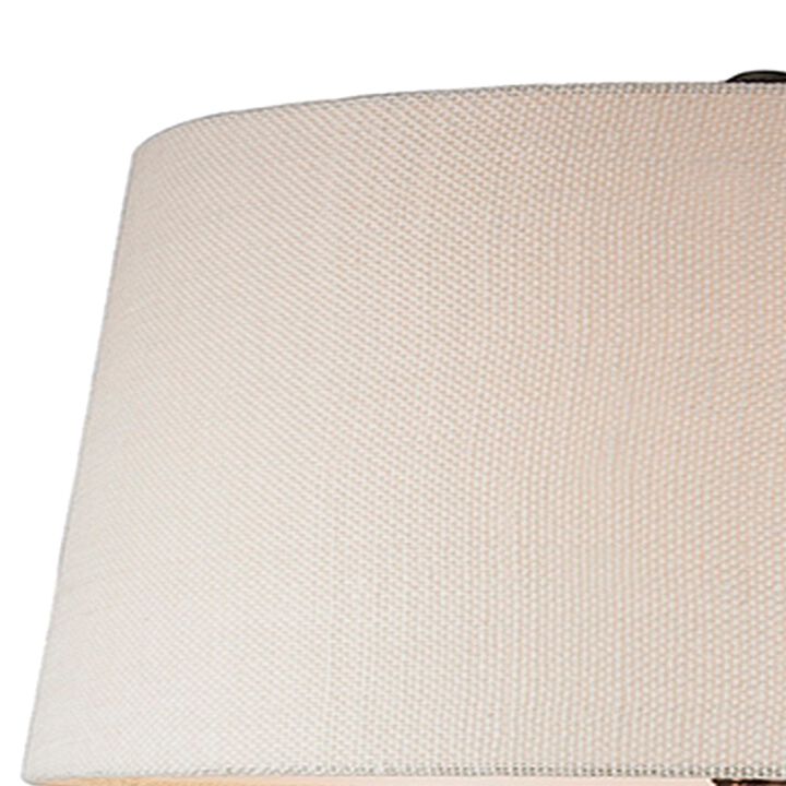 Table Lamp with Polyresin Urn Shape Base, Bronze-Benzara