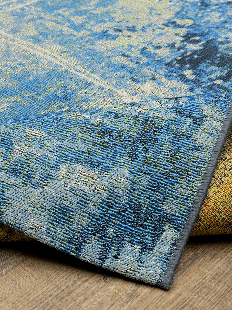 NAPLES 359X BEIGE/BLUE 8X10