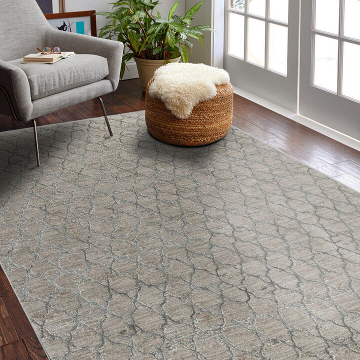 Melo Rug Branch Modern Moroccan Boho Beige Brown Indoor Area Rug