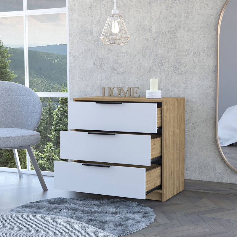 Kaia 3 Drawers Dresser, Superior Top - White Pine