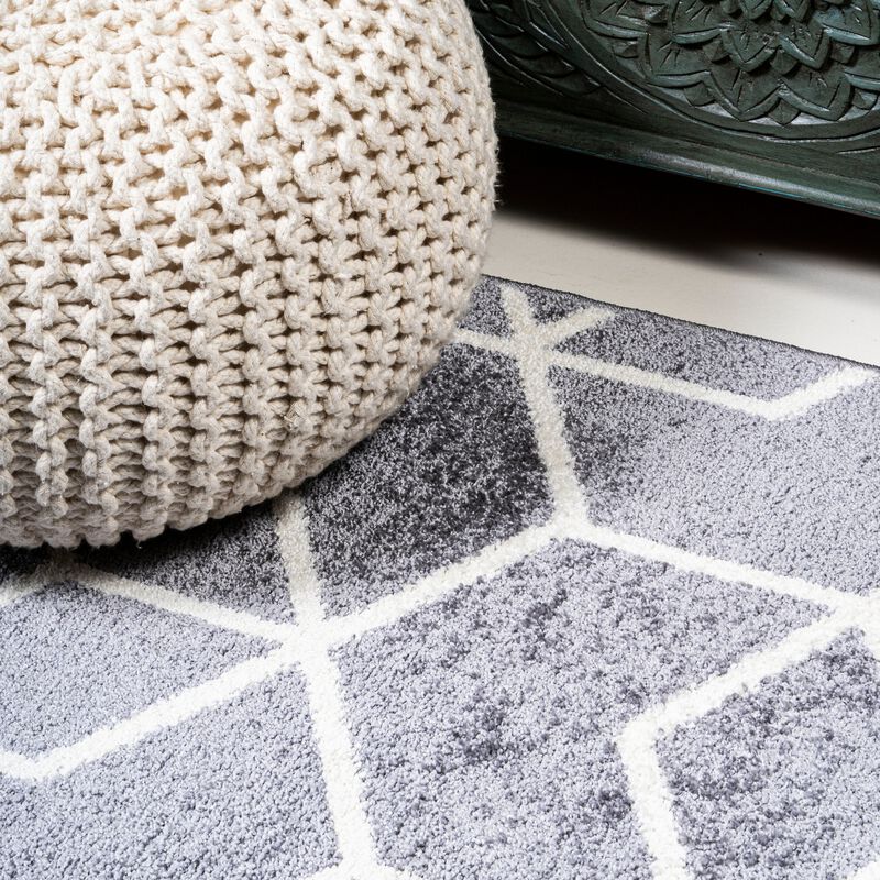 Tumbling Blocks Modern Geometric Area Rug