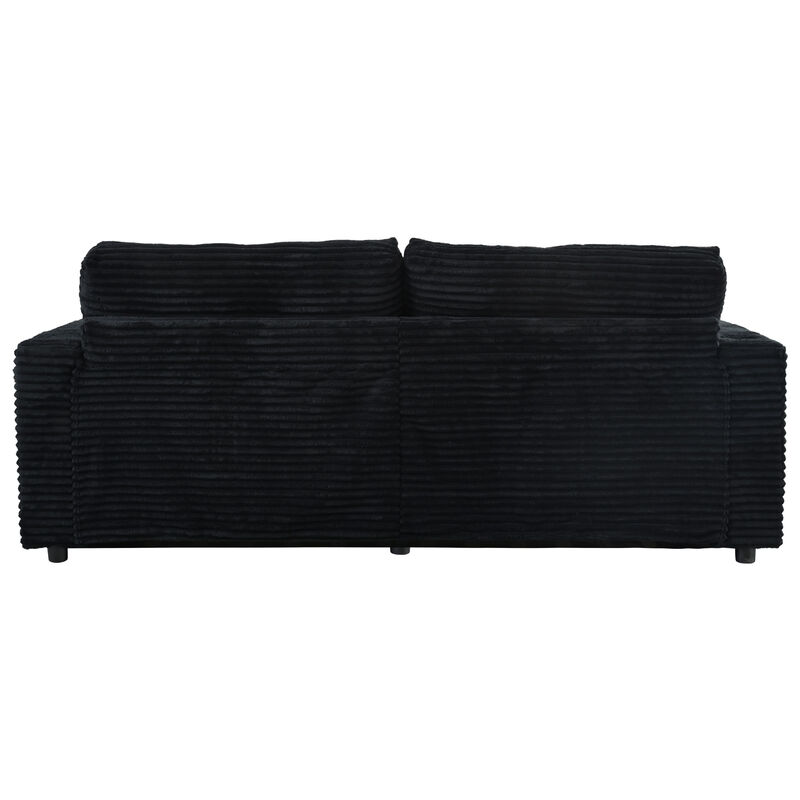 Merax Oversized Loveseat Chaise Lounge Sectional Sofa