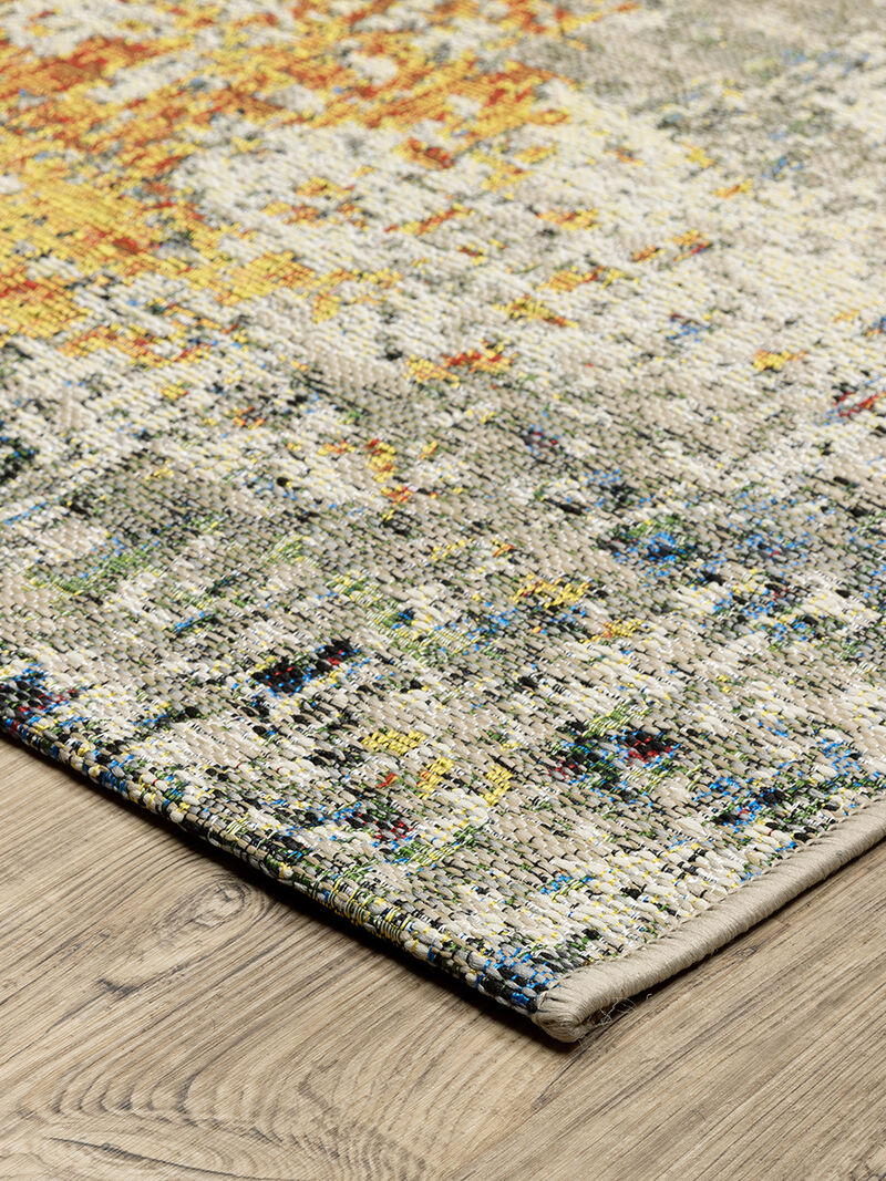 NAPLES 292X  BEIGE/ORANGE 8X10