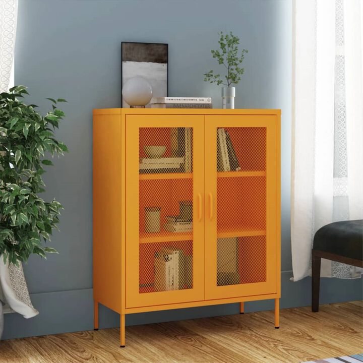 vidaXL Storage Cabinet 31.5"x13.8"x40" Steel
