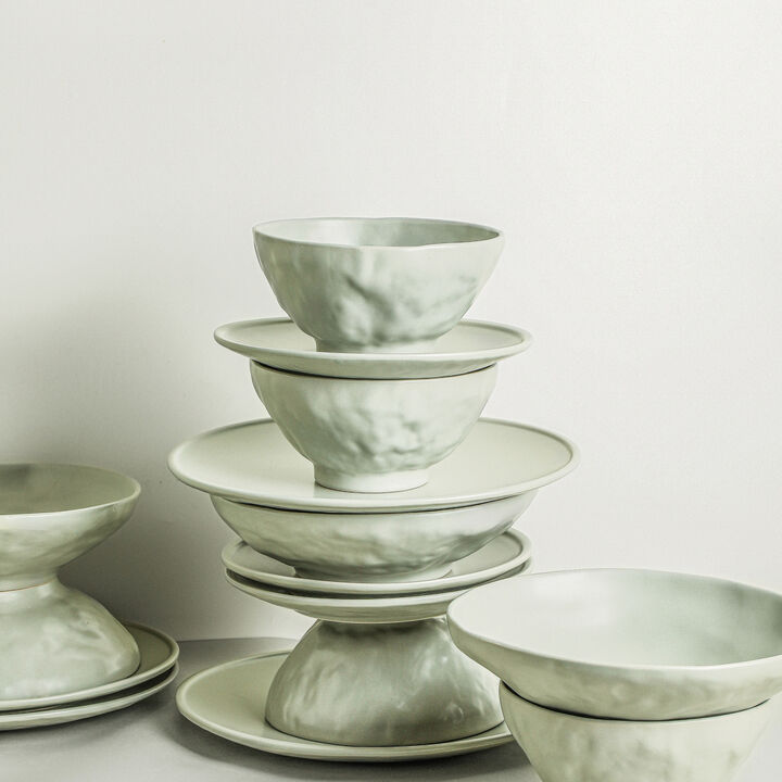Stone by Mercer Project NENDO Stoneware 32 Piece Dinnerware Set