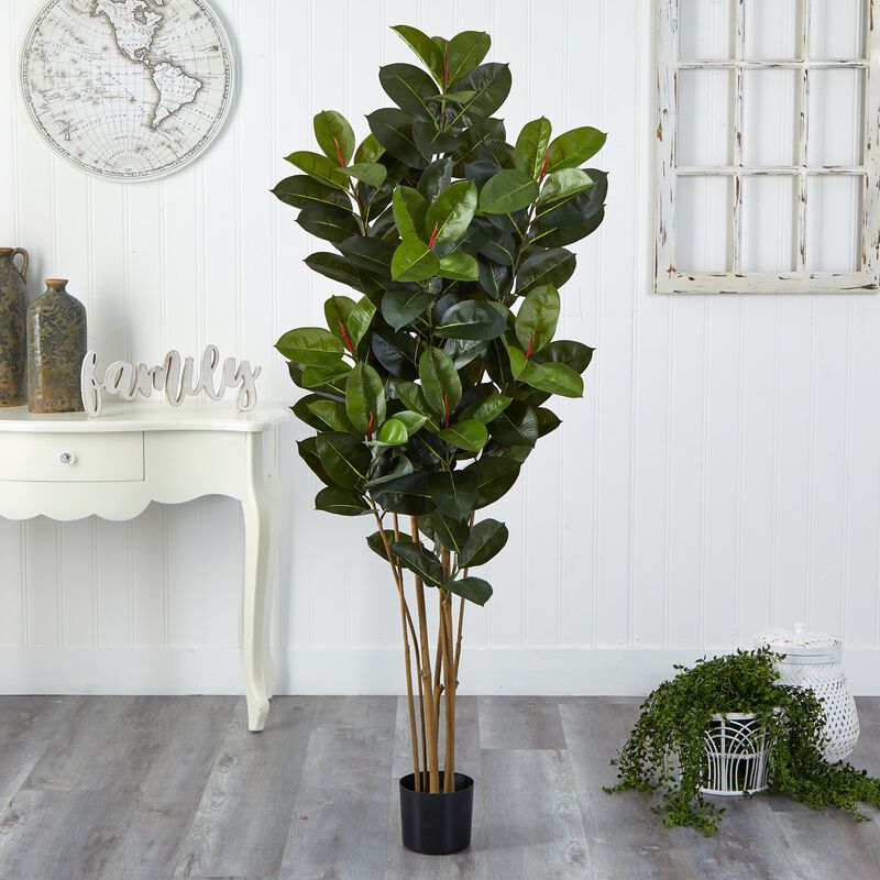 Hivvago 5.5 Feet Oak Artificial Tree UV Resistant (Indoor/Outdoor)