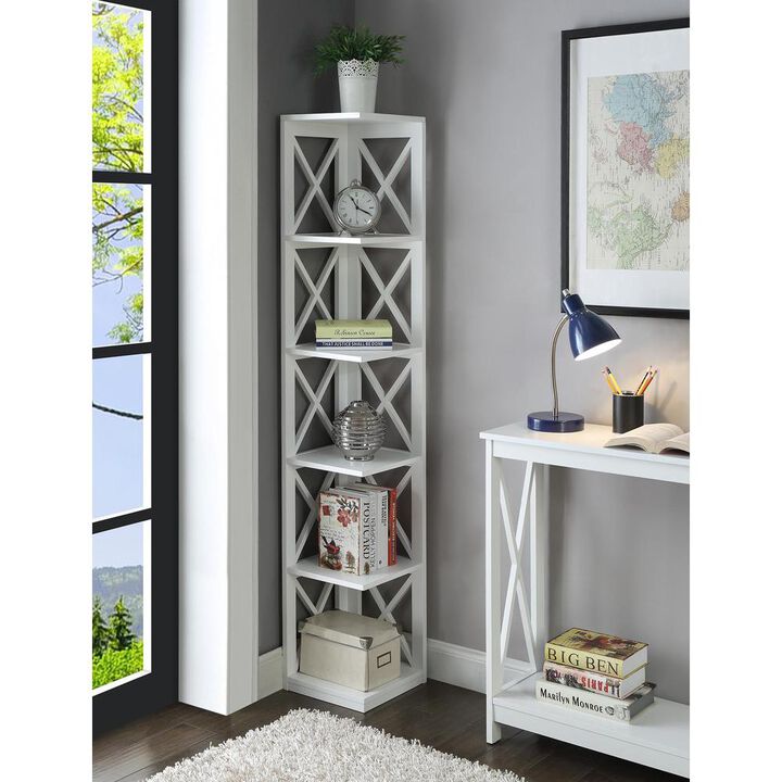Convience Concept, Inc. Oxford 5 Tier Corner Bookcase