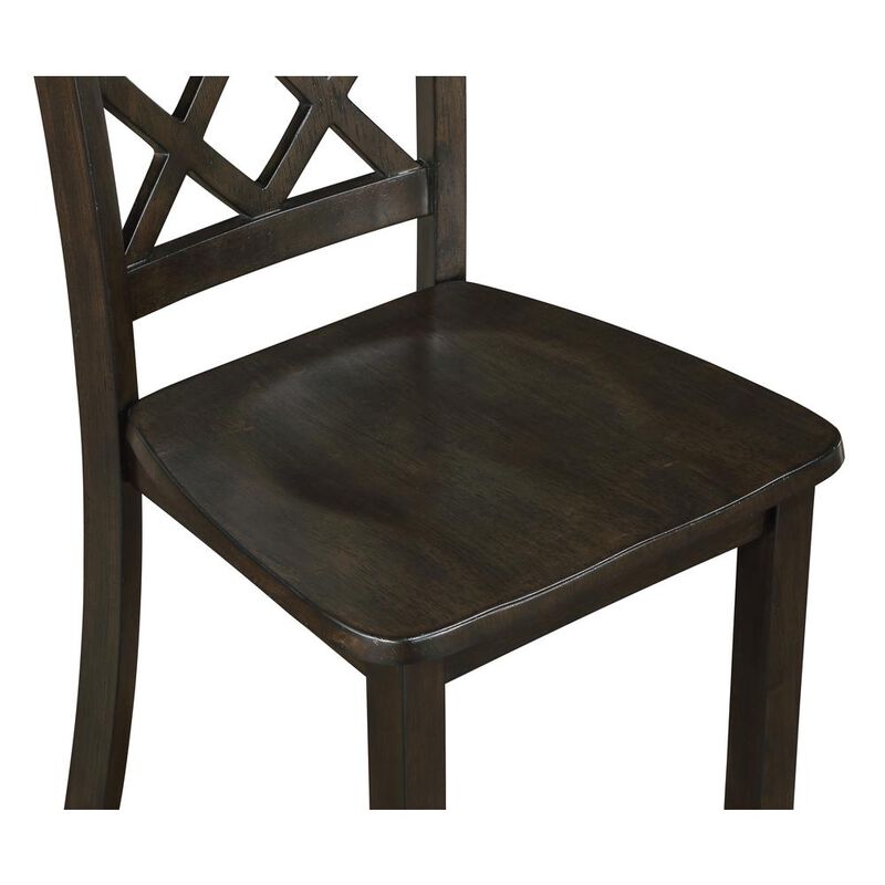 New Classic Furniture Trellis Dining Chair (2 Per Carton)-Brown