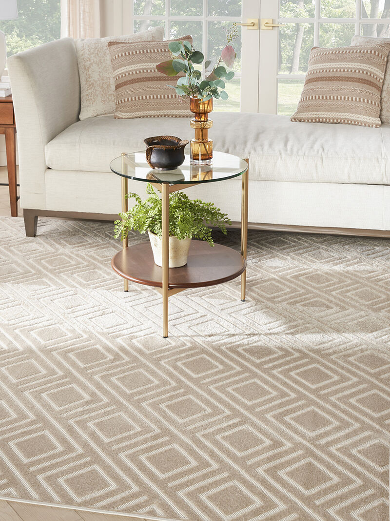 Care Free CAF03 Beige 9'2" x 12' Rug