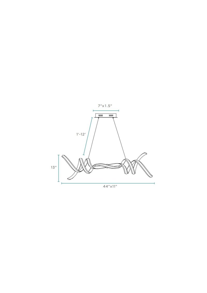 Munich Chandelier Chrome Metal Integrated LED Dimmable