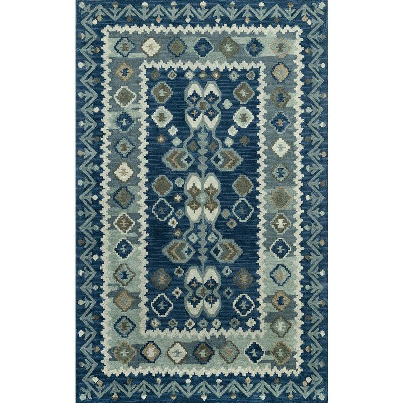 Momeni Traditional Runner Area Rug, Blue, 2'3 X 8' Runner