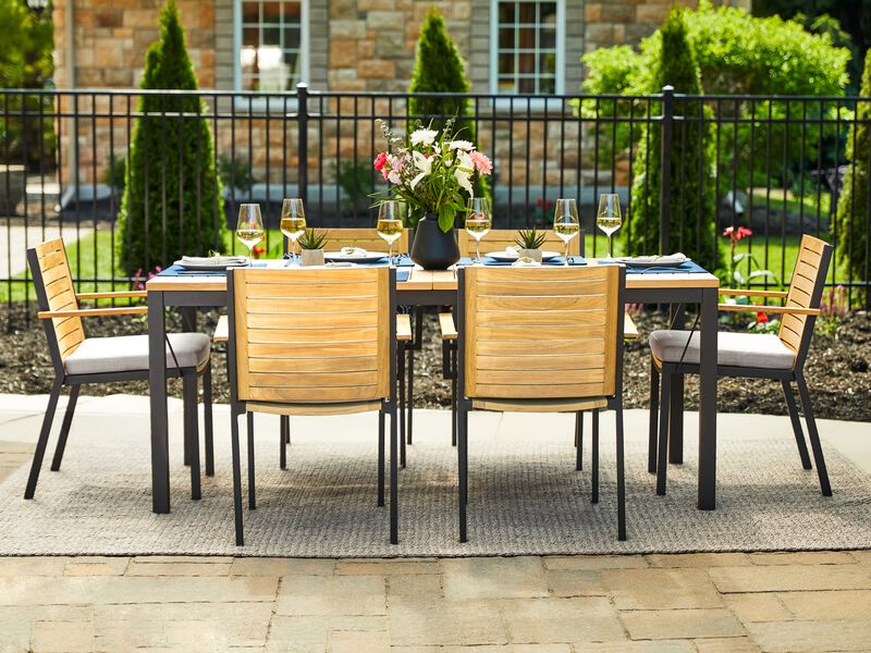 Monterey 7 Piece Patio Dining Set with 96 in. Table