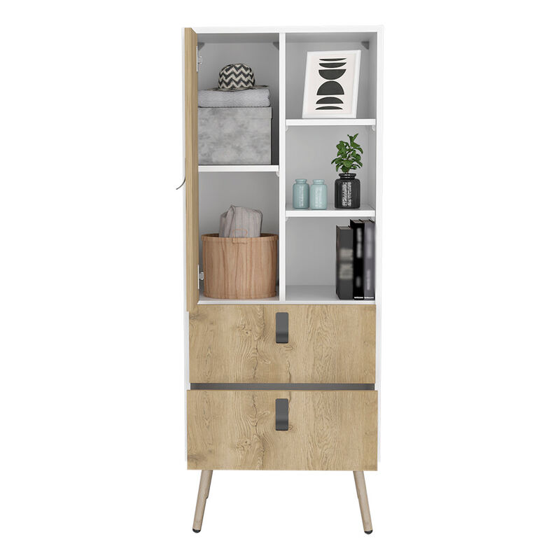 Tall Dresser Magness, Bedroom, White / Macadamia