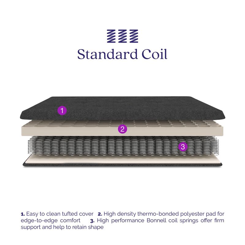 Signature Sleep Braga 6-Inch Spring Coil Futon Mattress