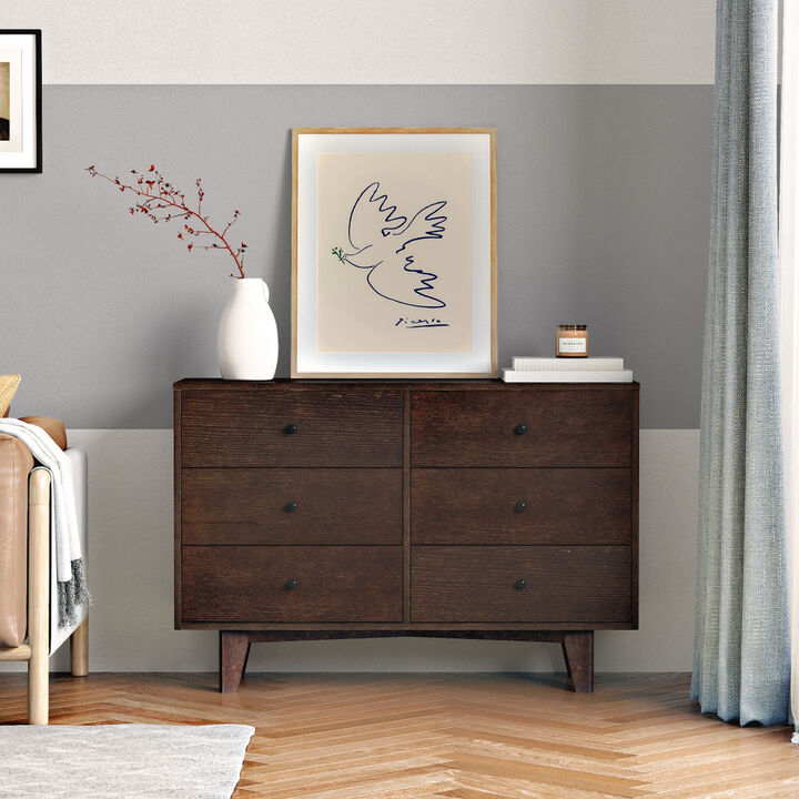 Solid Wood Spray-Painted Drawer Dresser Bar, Buffet Tableware Cabinet Lockers