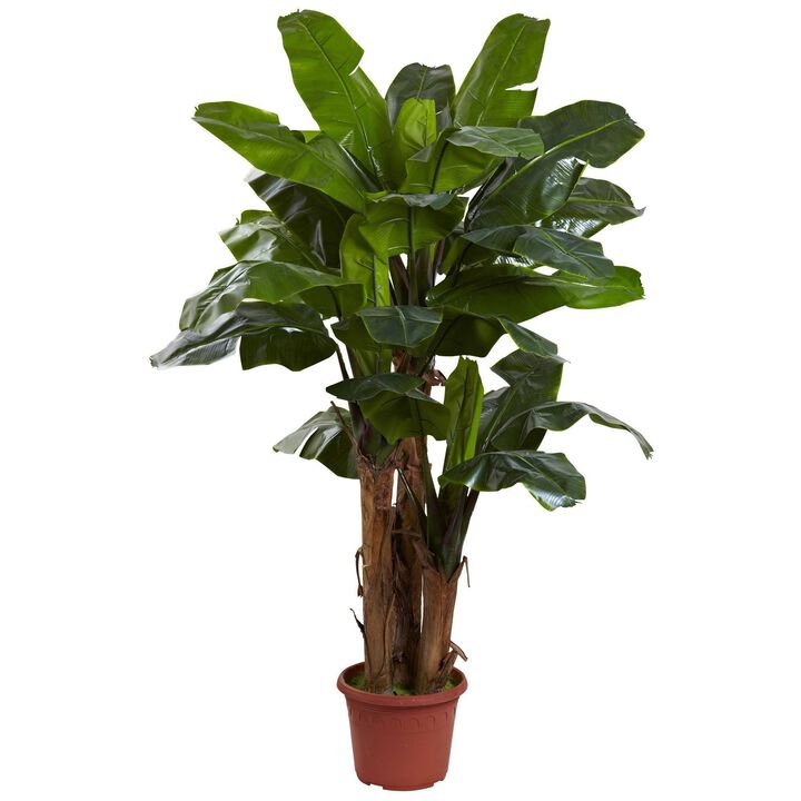 Nearly Natural 7-ft  Banana Tree w/UV