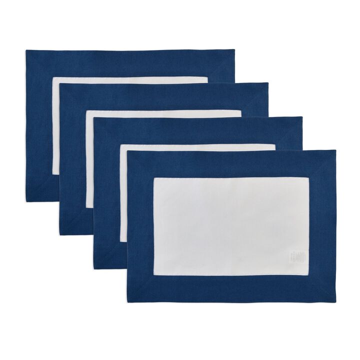Solino Home 100% Pure Linen 14 x 19 Inch Placemats Set of 4 | Contempo